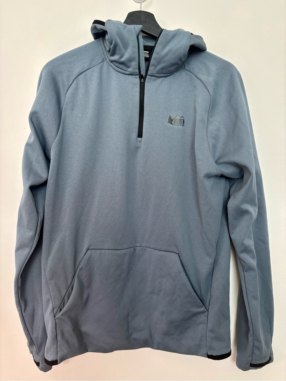 REI Co-Op Men’s Activewear Performance Hoodie Blue/Grey Size Small Sku#1